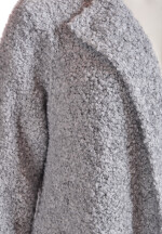 Soft Bouclé Strickjacke im Teddy-Look