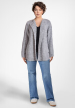 Soft Bouclé Strickjacke im Teddy-Look
