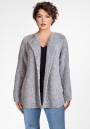 Soft Bouclé Strickjacke im Teddy-Look