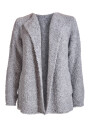 Soft Bouclé Strickjacke im Teddy-Look