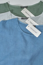 Leinen Tunika Damen Große Größen Fledermaus Leinenbluse