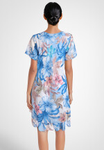 Geblümtes Georgette-Sommerkleid mit Volants
