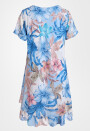 Geblümtes Georgette-Sommerkleid mit Volants
