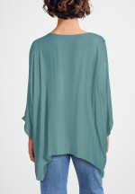 Blusentunika oversized mit Fledermausärmel und Halskette