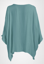 Blusentunika oversized mit Fledermausärmel und Halskette