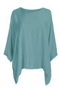 Blusentunika oversized mit Fledermausärmel und Halskette