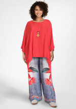 Marlenehose in Jeans-Optik mit weitem Bein