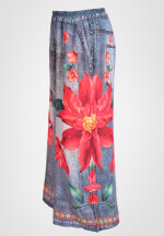 Marlenehose in Jeans-Optik mit weitem Bein