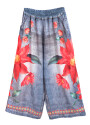 Marlenehose in Jeans-Optik mit weitem Bein