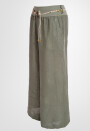 Leinenhose Schlupfhose mit weitem Bein und Gürtel