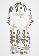 Weites Sommerkleid wadenlang kurzarm