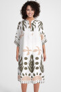 Weites Sommerkleid wadenlang kurzarm
