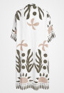 Weites Sommerkleid wadenlang kurzarm