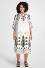Weites Sommerkleid wadenlang kurzarm