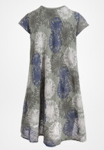 Baumwollkleid mit Blumenmuster kurzarm