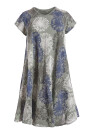 Baumwollkleid mit Blumenmuster kurzarm