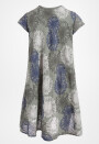 Baumwollkleid mit Blumenmuster kurzarm