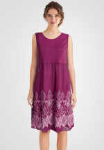 Ärmelloses Trägerkleid aus Rippstrick