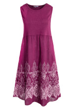 Ärmelloses Trägerkleid aus Rippstrick