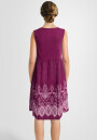 Ärmelloses Trägerkleid aus Rippstrick