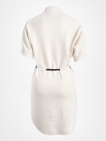 Strickkleid mit Fledermausärmel und Gürtel