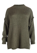 Pullover Grobstrick mit Rundhalsausschnitt