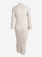 Maxikleid Strickkleid mit seitlichem Schlitz