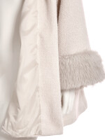 Elegante Jacke mit Fellimitatkragen