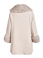 Elegante Jacke mit Fellimitatkragen