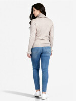 Rollkragenpullover mit Volants