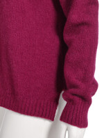 V-Ausschnitt-Pullover aus Alpaka-Wollmix