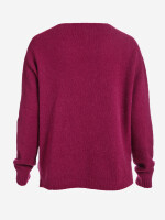 V-Ausschnitt-Pullover aus Alpaka-Wollmix