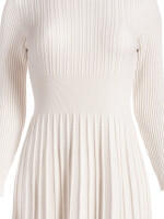 Midikleid Strickkleid tailliert mit ausgestelltem Rockteil