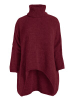 Extrem-Oversized Rollkragenpullover im Vokuhila-Schnitt