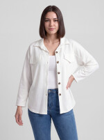 Jersey-Bluse Langarm Blusenjacke