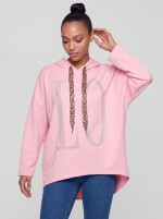 Oversize Jersey Kapuzensweatshirt LOVE Hoodie