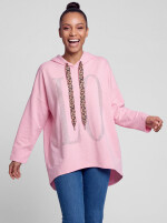 Oversize Jersey Kapuzensweatshirt LOVE Hoodie