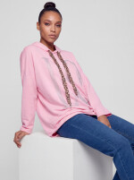 Oversize Jersey Kapuzensweatshirt LOVE Hoodie