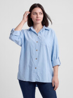 Lässige Hemdbluse aus Feincord