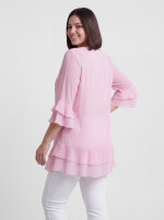 Romantische A-Linien-Tunika mit Volant