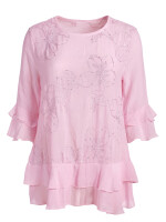 Romantische A-Linien-Tunika mit Volant