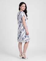 Florales Sommerkleid mit Volantsaum