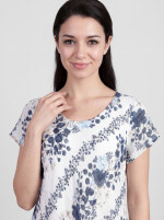 Florales Sommerkleid mit Volantsaum