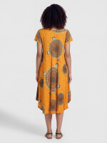 Strandkleid im Ethno-Look mit asymmetrischem Saum