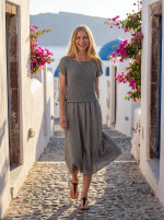 Lässiges Midikleid im angesagten Lagen-Look