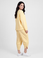 Oversized Jersey-Sweatanzug Set mit 7/8-Hose Jogginganzug