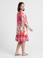 Boho-Kleid mit Carmen-Ausschnitt und Volants