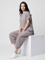Oversized Kurzarm Sweatanzug Set mit 7/8-Hose Jogginganzug