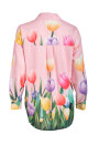 Hemdbluse mit langen Ärmeln Blumenprint