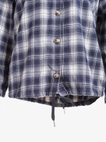 Blusenjacke kariert mit Bindeband